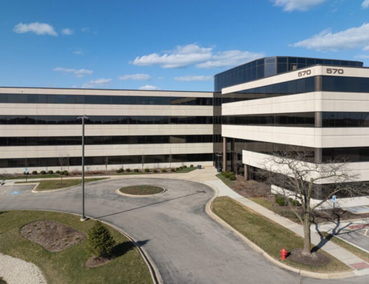 The Frost and Mortar office building at 570 Lake Cook Road, Deerfield, Illinois